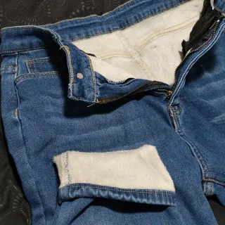 Pantalones Vaqueros Térmicos Forrados Talla L