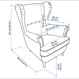Poltrona relax beige IKEA