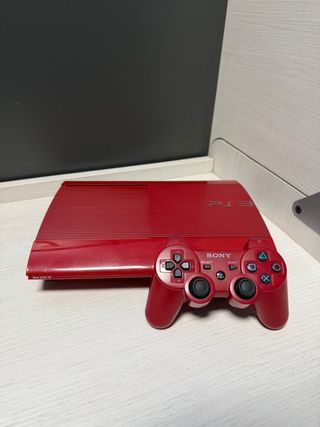 Consola PS3 Sony Roja + Mando