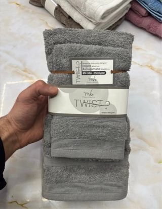 Asciugamani 1+1 in spugna tinta unita viso ospite