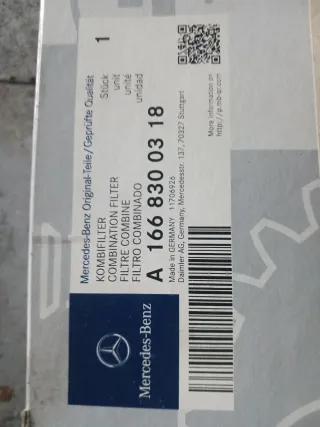 Filtro habitáculo Mercedes A166 830 03 18