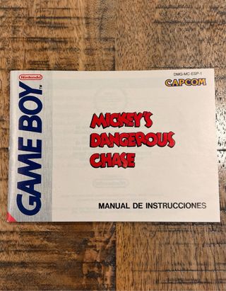 Mickey's Dangerous Chase Game Boy Nintendo España