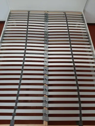 Cama Casal IKEA Madeira Branca