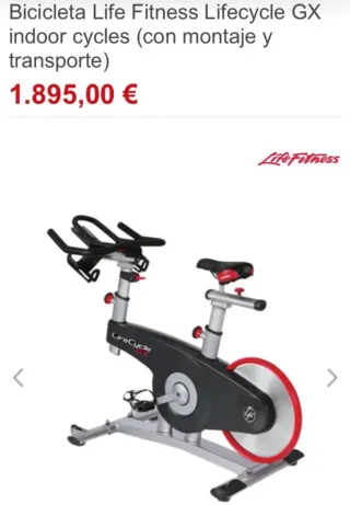 Bicicleta Spinning Life Fitness Lifecycle GX
