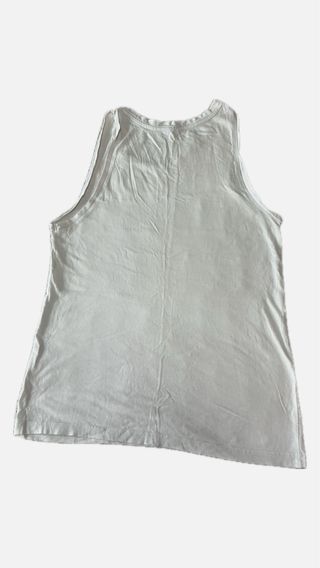 Camiseta sin mangas blanca