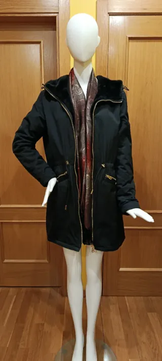 Abrigo reversible pelo/anorak, Zara T-S.