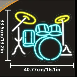 Lampada Neon Led "BATTERIA"