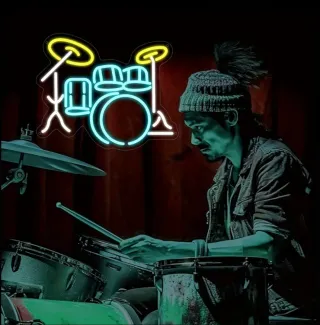 Lampada Neon Led "BATTERIA"