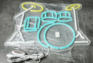 Lampada Neon Led "BATTERIA"