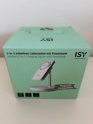 Cargador Inalámbrico Portatil ISY IMC 5210 2 en 1.