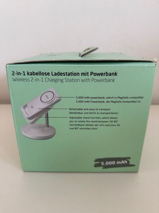 Cargador Inalámbrico Portatil ISY IMC 5210 2 en 1.