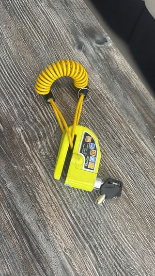 Candado de disco AGPTEK con alarma