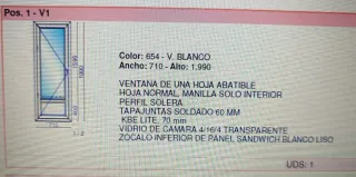 Puerta PVC con cristal