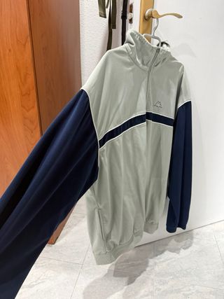 Chaqueta Kappa Retro Vintage Azul Gris