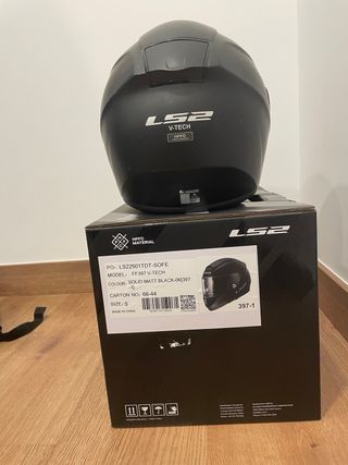 Casco LS2 FF397 V-TECH Talla S Negro