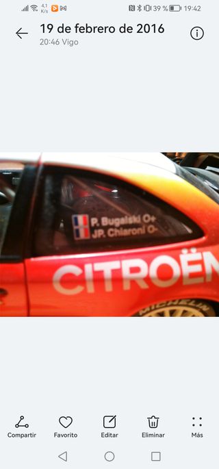 Coche Rally Citroën 1/18