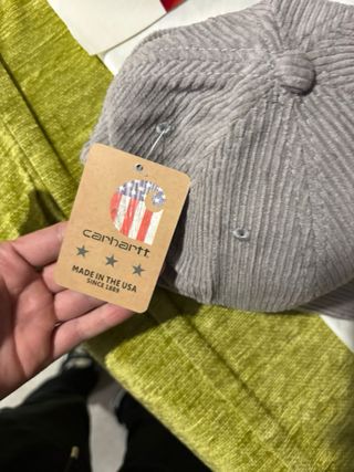 Gorra Carhartt Gris Corduroy