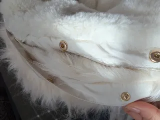 plumífero mujer ZARA S blanco NUEVO etiqueta