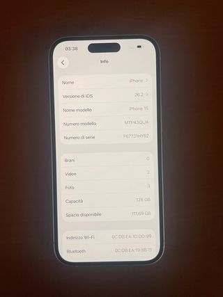 iPhone 15 - 128GB - FANTASTICHE CONDIZIONI