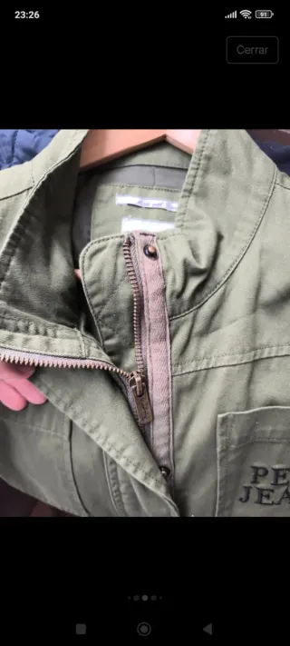 Cazadora niña Pepe Jeans verde