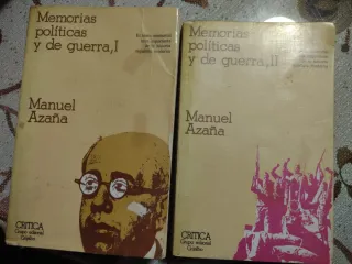 2 Libros: Memorias políticas y de guerra