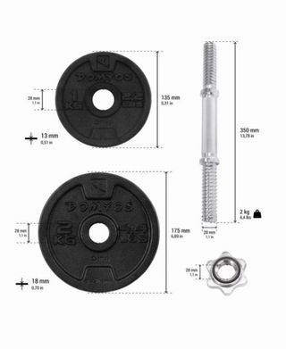 Kit Mancuernas Ajustables