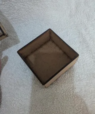 Cajita joyero pirograbada nueva