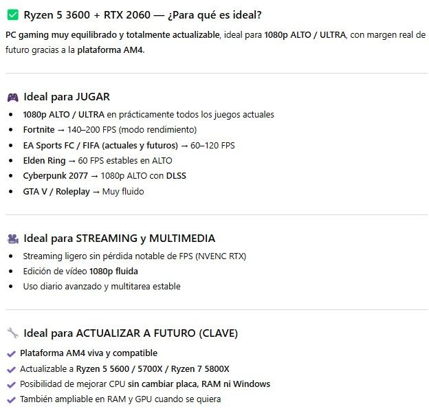PC RYZEN 5 RTX 2060 6GB , 16 GB DDR4 , GARANTIA 1A afbeelding 6