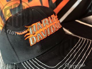 Cappellino Harley Davidson Nero Arancione