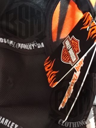Cappellino Harley Davidson Nero Arancione