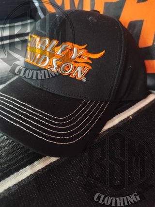 Cappellino Harley Davidson Nero Arancione