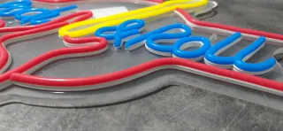 Lampada Neon Led "Rock & Roll"