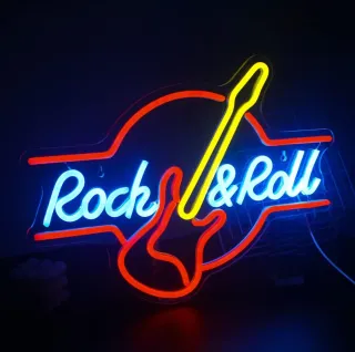 Lampada Neon Led "Rock & Roll"