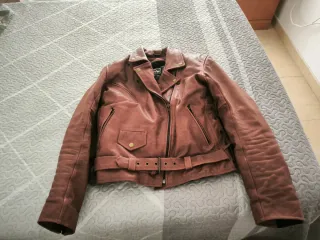 Chaqueta de piel de vaca , talla XL