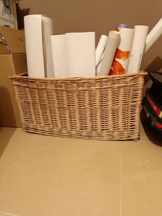 Cesta Mimbre Grande Almacenaje