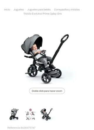 Triciclo QPlay Prime Evolutivo (7 meses+)