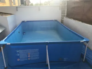 Piscina desmontable azul