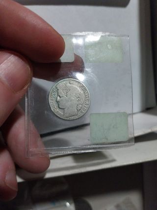 Moneda Plata Francia 50 cts 1894