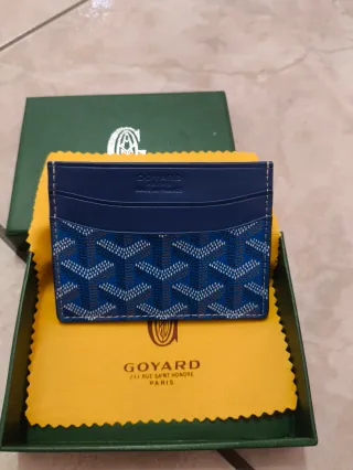 Portacarte Goyard Blu