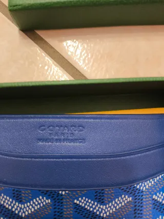 Portacarte Goyard Blu