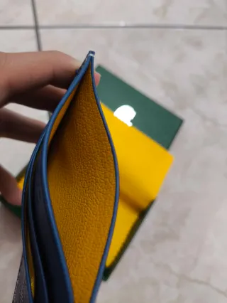 Portacarte Goyard Blu