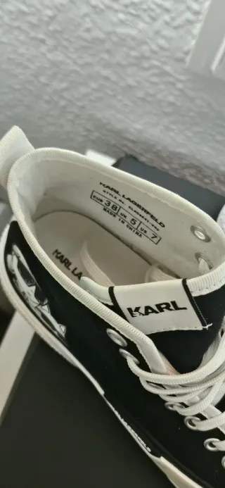 Zapatillas  altas Karl Lagerfeld Negras y Blancas