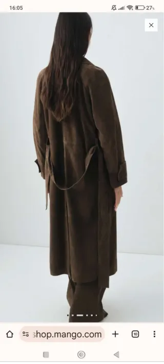 Chaqueta Mango Marrón .