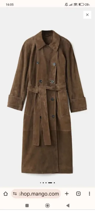 Chaqueta Mango Marrón .