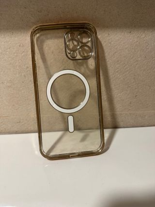 Funda iPhone 12 Pro Max Dorada/Blanca