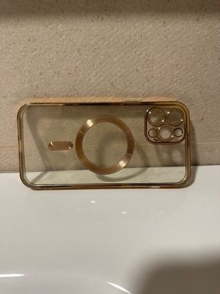 Funda iPhone 12 Pro Max Dorada/Blanca