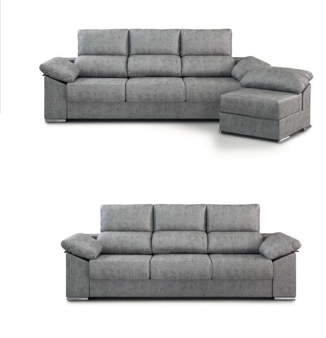 Base de cama con cabecero tapizado