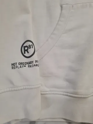 Sudadera Replay Blanca Talla L