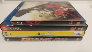 Lote 4 Películas DVD/Blu-ray X-Men, 300, Crank, Sn