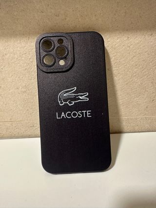 Funda iPhone 12 Pro Max Lacoste Negra